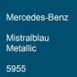 Preview: Mercedes-Benz, Mistralblau Metallic, 5955.